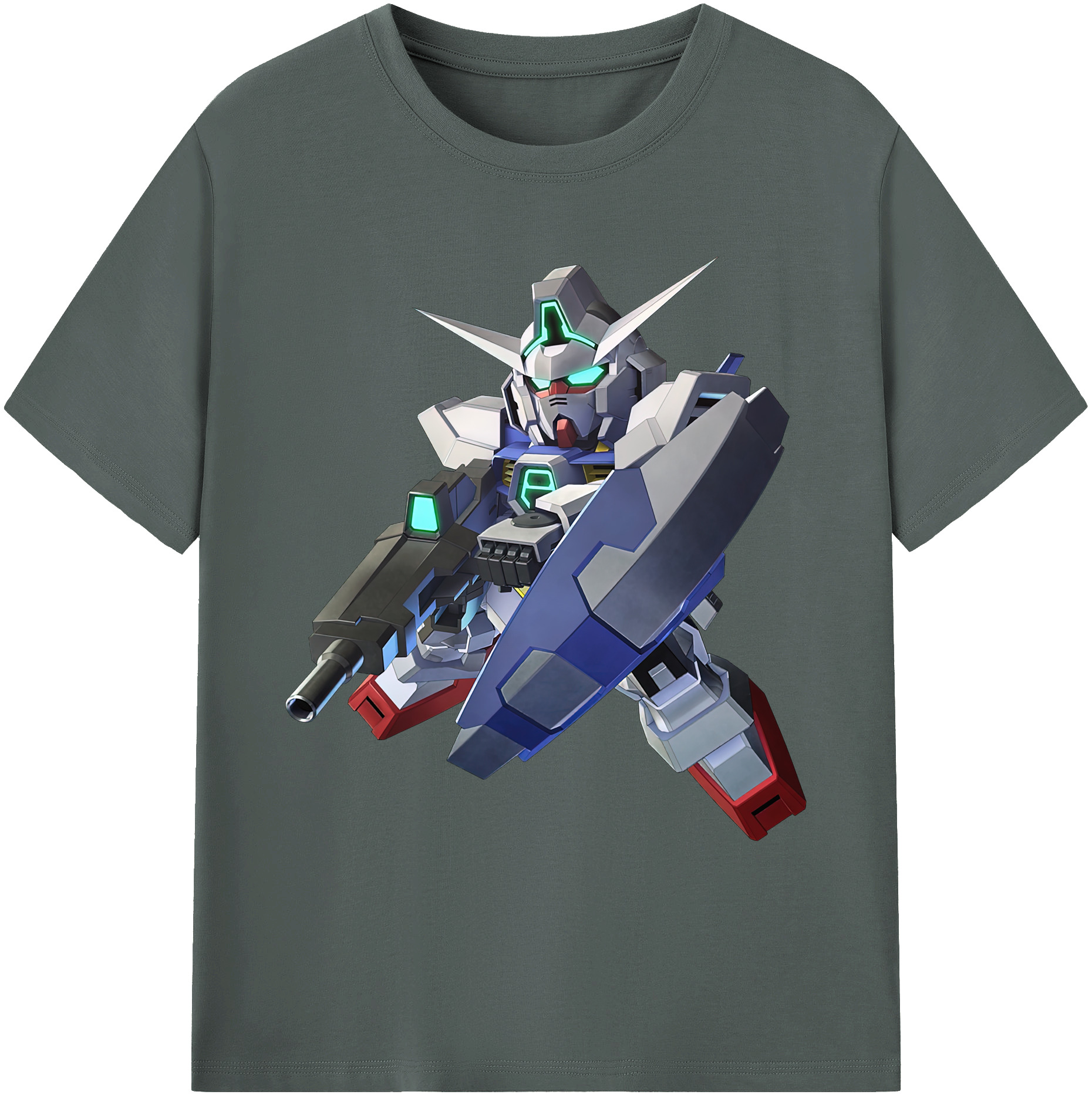 （画像用） 機動戦士ガンダム Mobile Suit Gundam 綿100％ メンズ半袖Tシャツ｜肌触りやわらか＆通気性